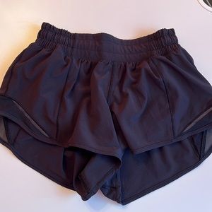 Lululemon Black Hotty Hot Low-Rise Shorts 2.5 Inch